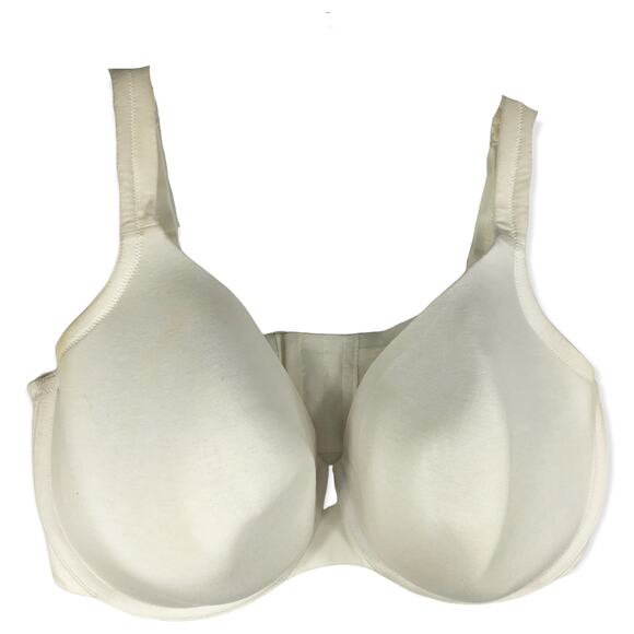 Cacique 44F Bra White Full Coverage Underwire Support‎ Plus Size Lane Bryant 48 - Picture 1 of 9